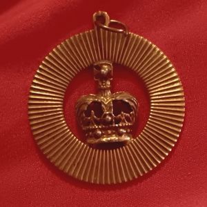 Vintage Coro Pegasus Crown Pendant